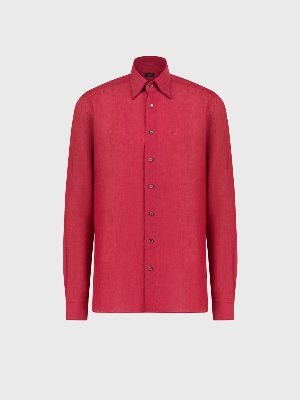 Linen Formal Shirt - Bordeaux
