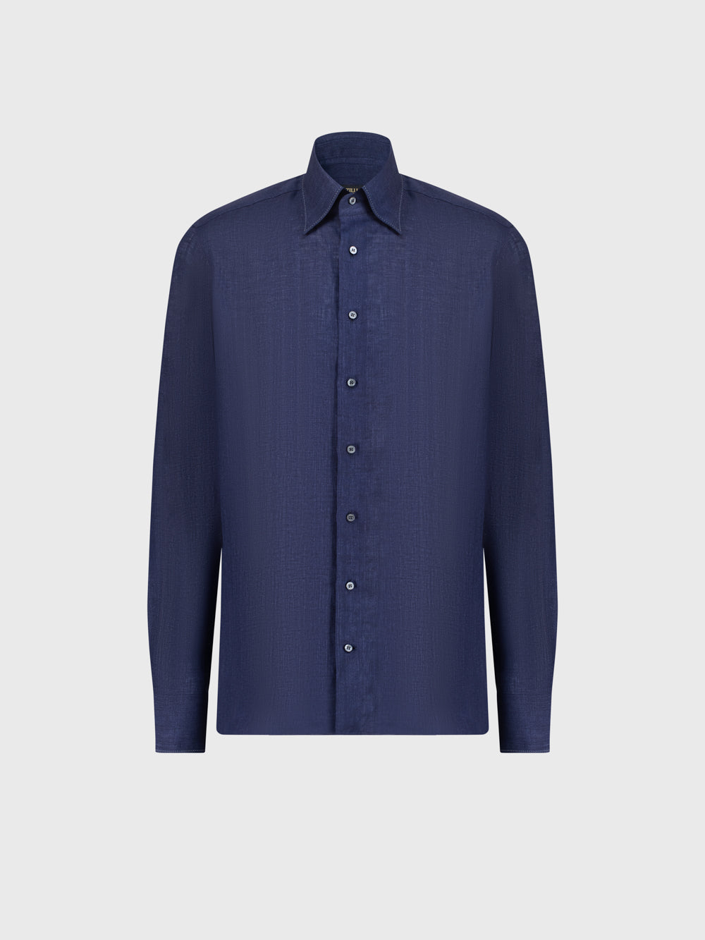 Linen Formal Shirt - Blue Navy