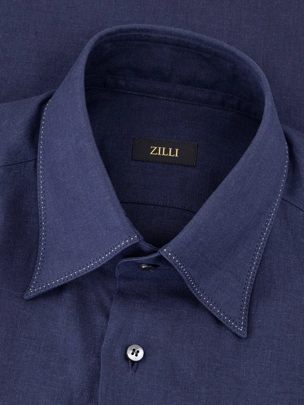 Linen Formal Shirt - Blue Navy