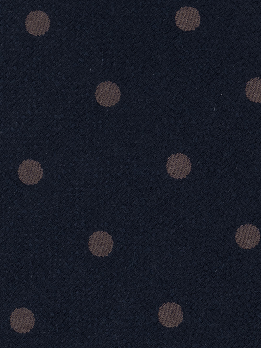 Wool-Silk Pin Dot Tie - Dark Navy