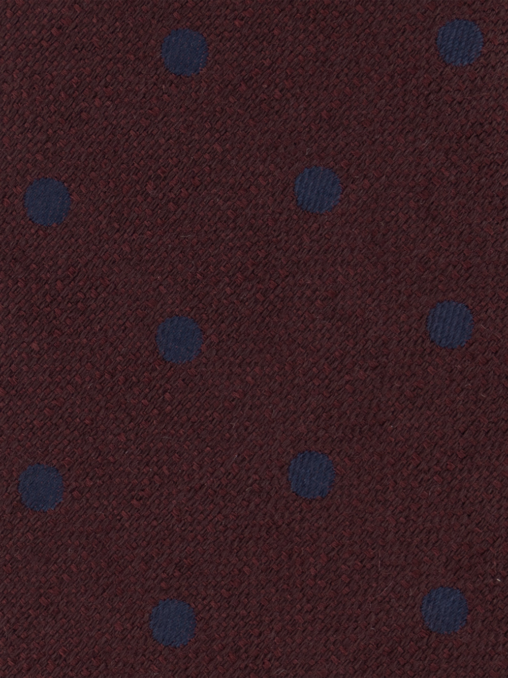 Wool-Silk Pin Dot Tie - Deep Cherry