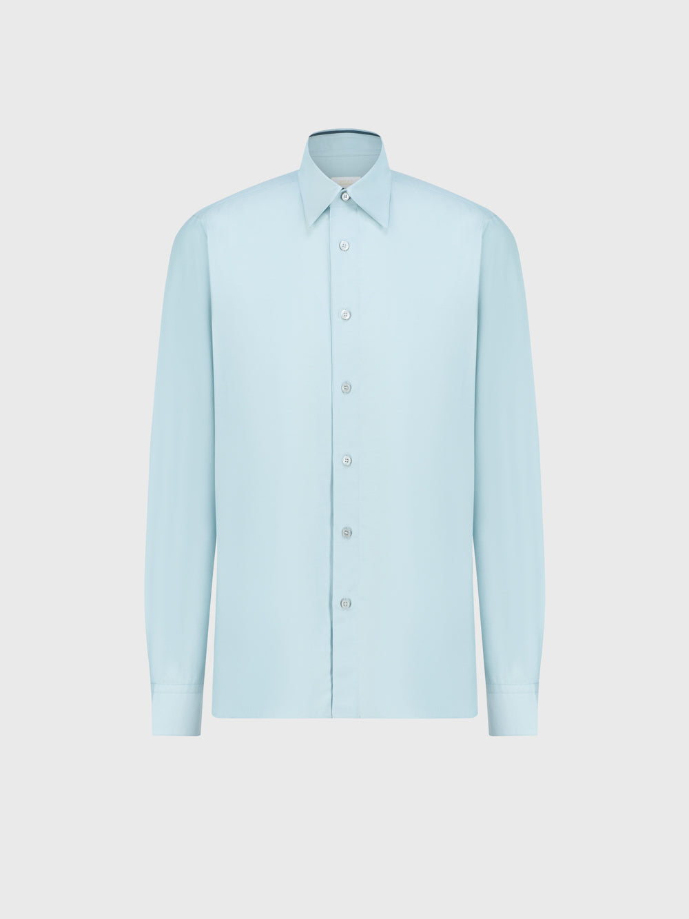 Piped Collar Casual Shirt - Aqua