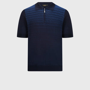 “Dusk” zipped polo shirt