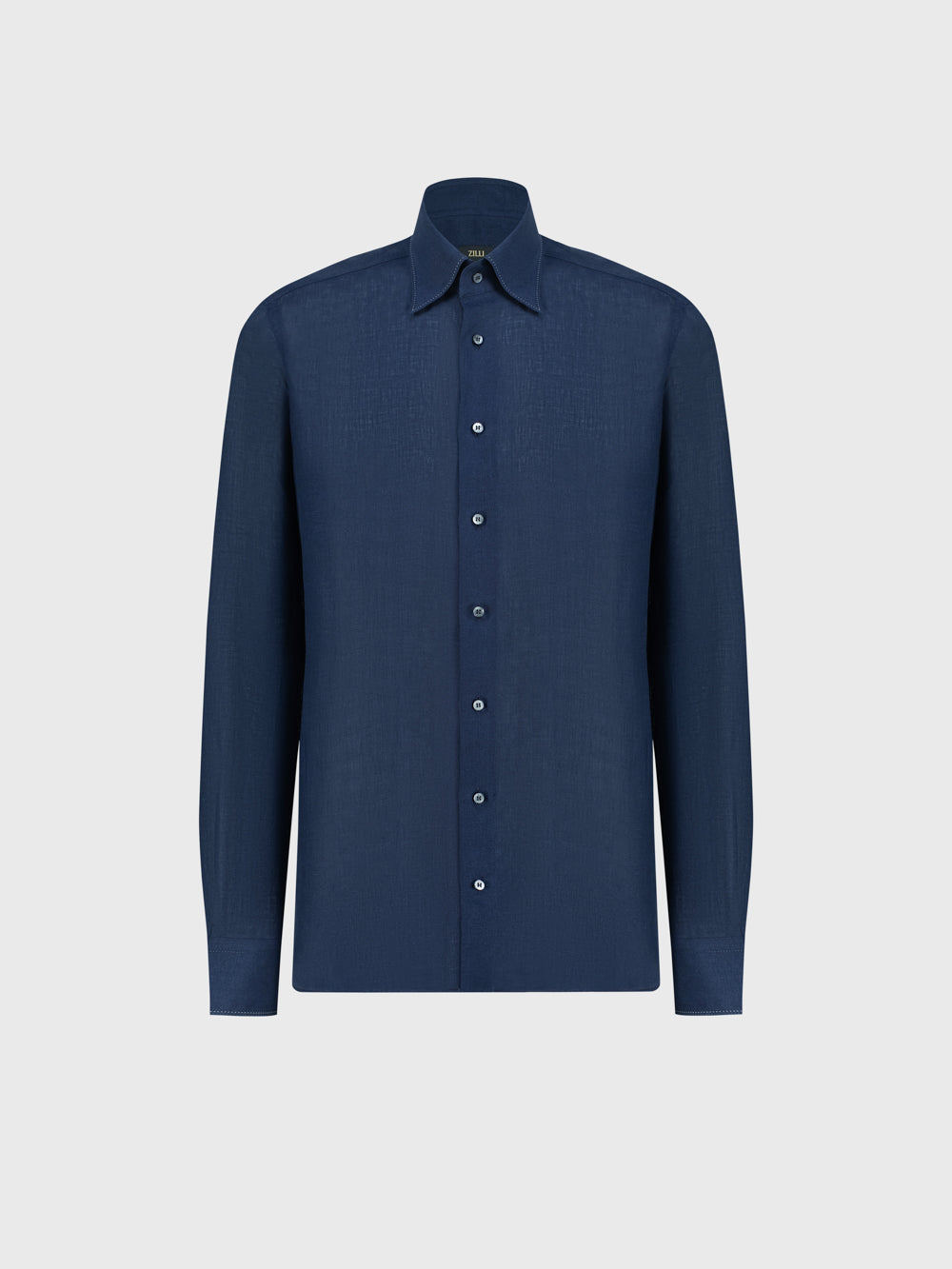 Linen Formal Shirt - Dark Navy