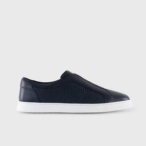 Laceless Slip On Deerskin Sneakers