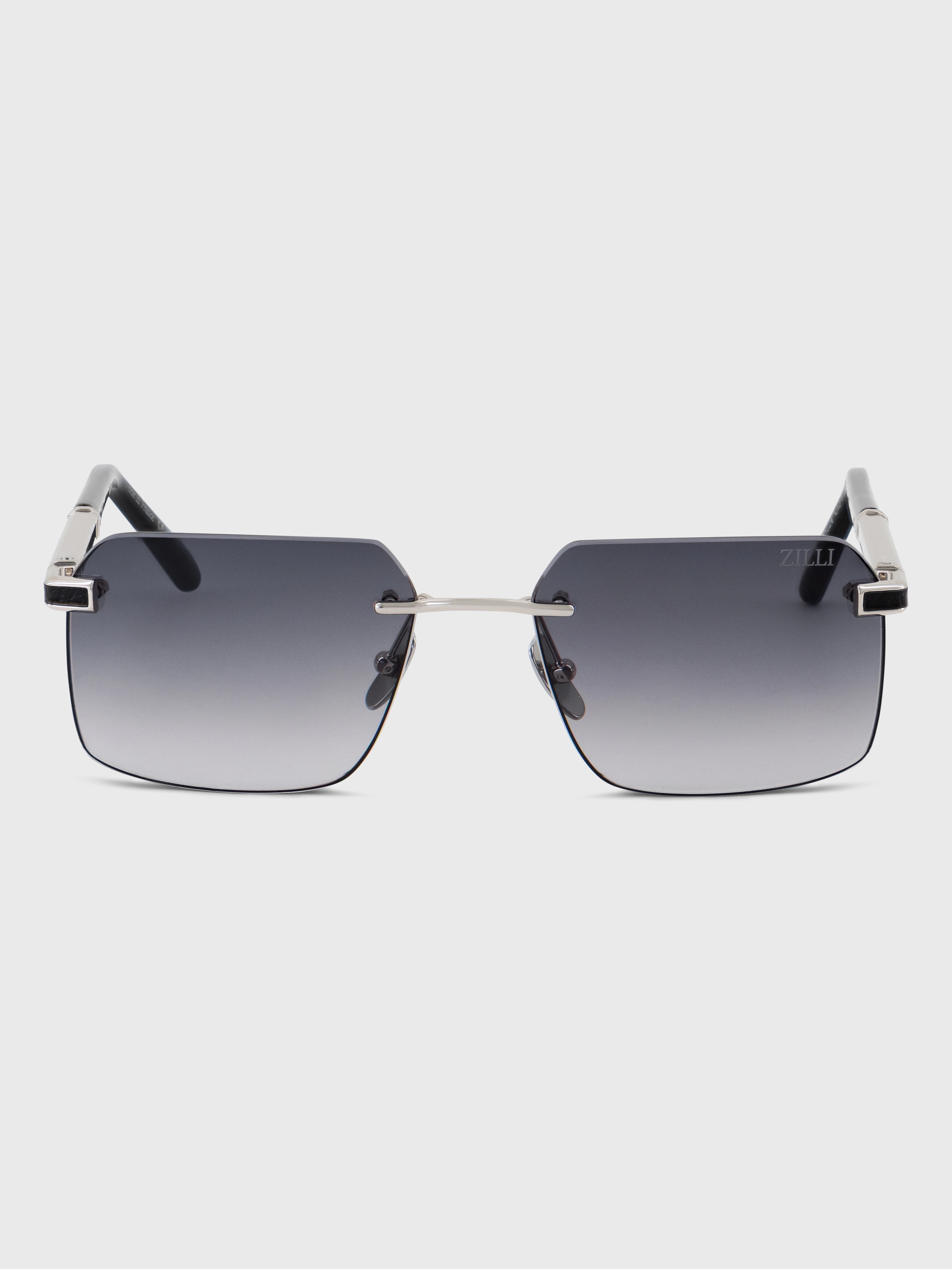Rimless Aviator Sunglasses - Faded Blue
