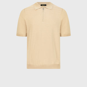 “Dusk” zipped polo shirt