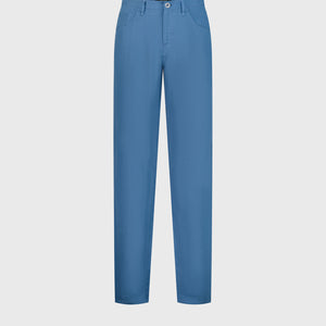 Slim Linen Trousers - Smoke Avio