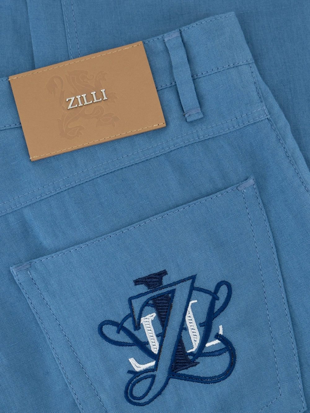 بنطال ضيق من الكتان - لون دخاني أفيو