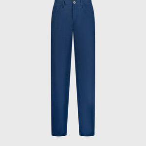 Slim Linen Trousers - Light Periwinkle