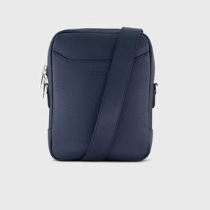 Calfskin Messenger Bag - Blue Navy