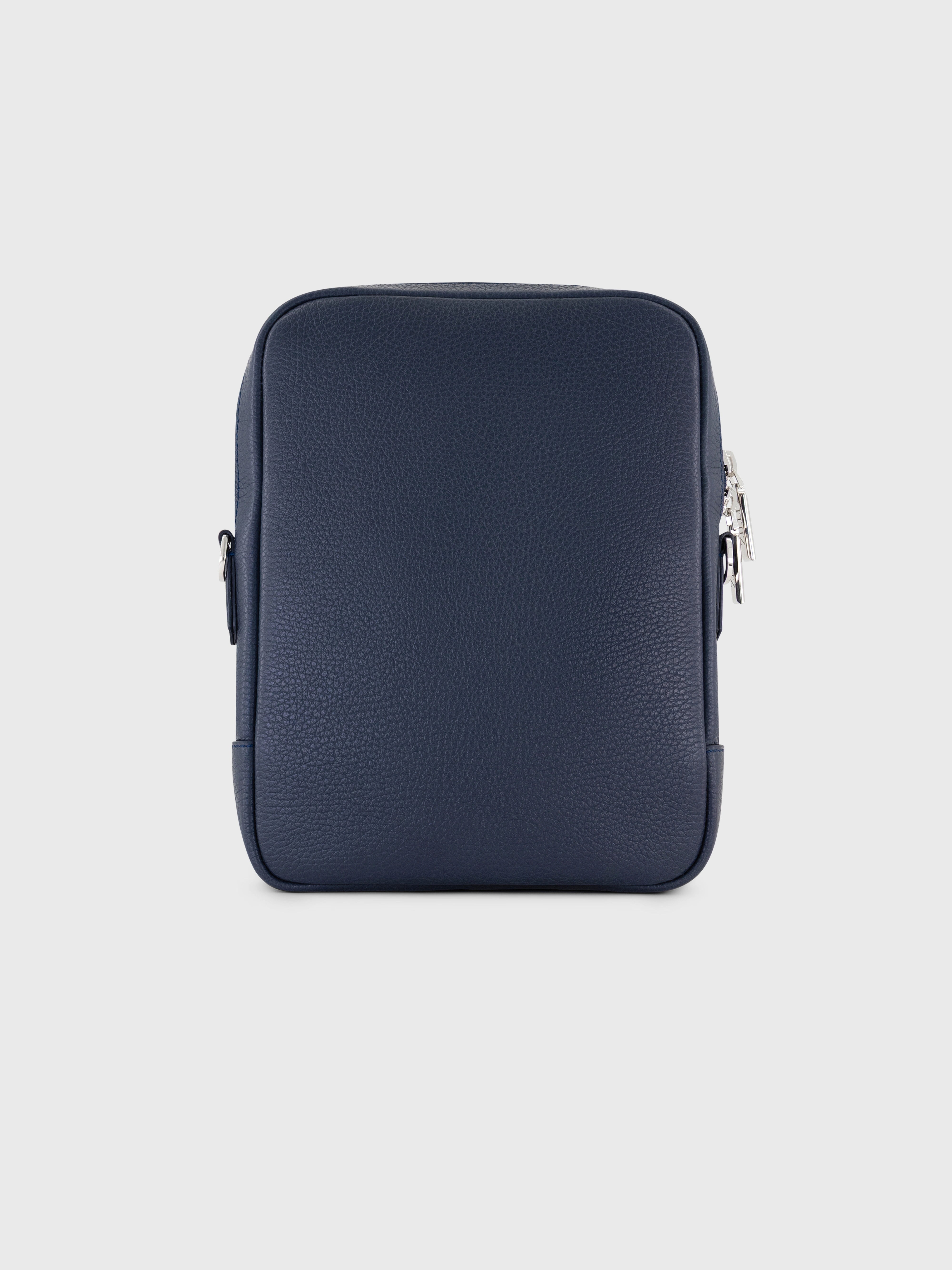 Calfskin Messenger Bag - Blue Navy