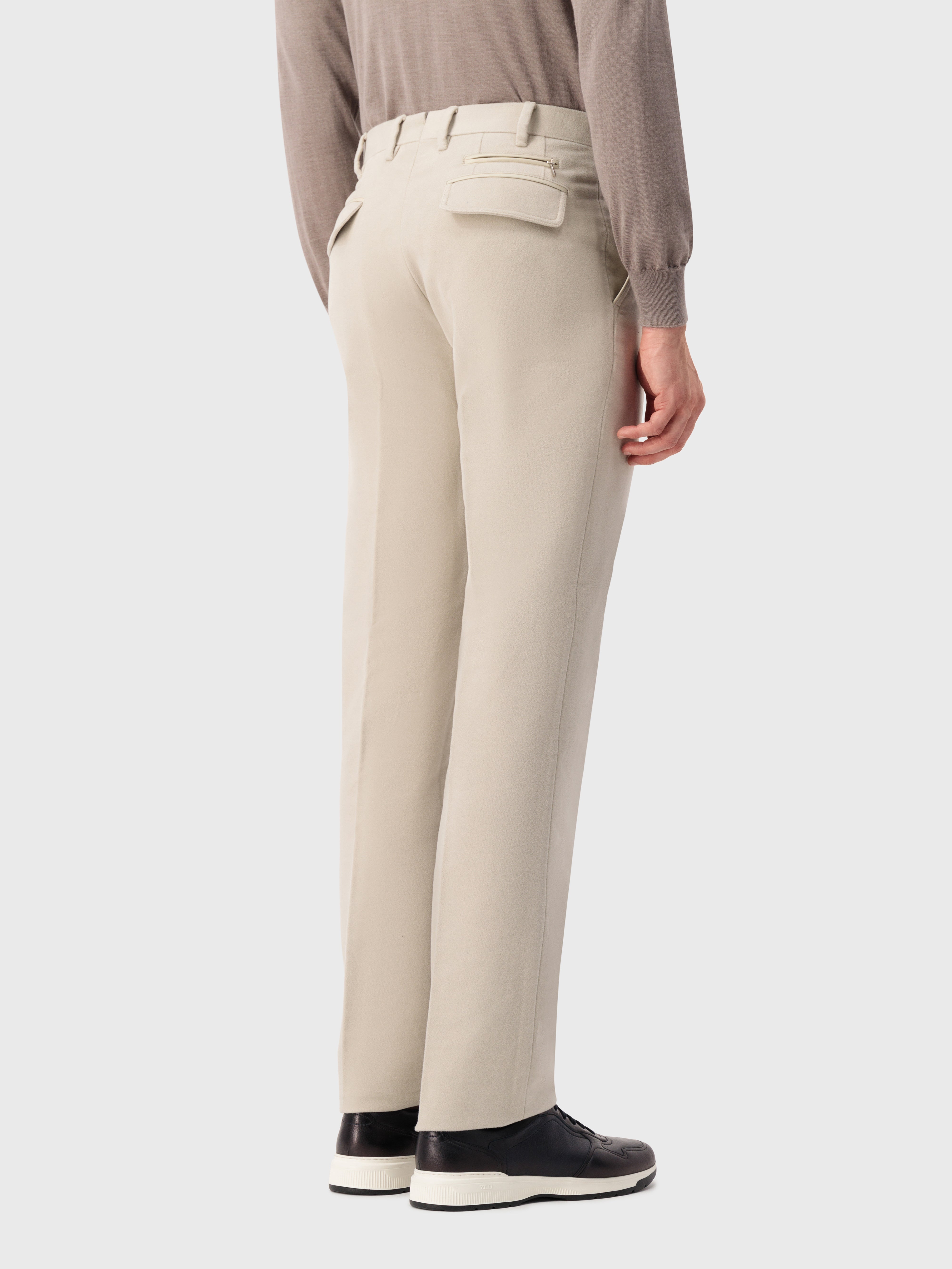 Cotton Moleskin Trousers Stone