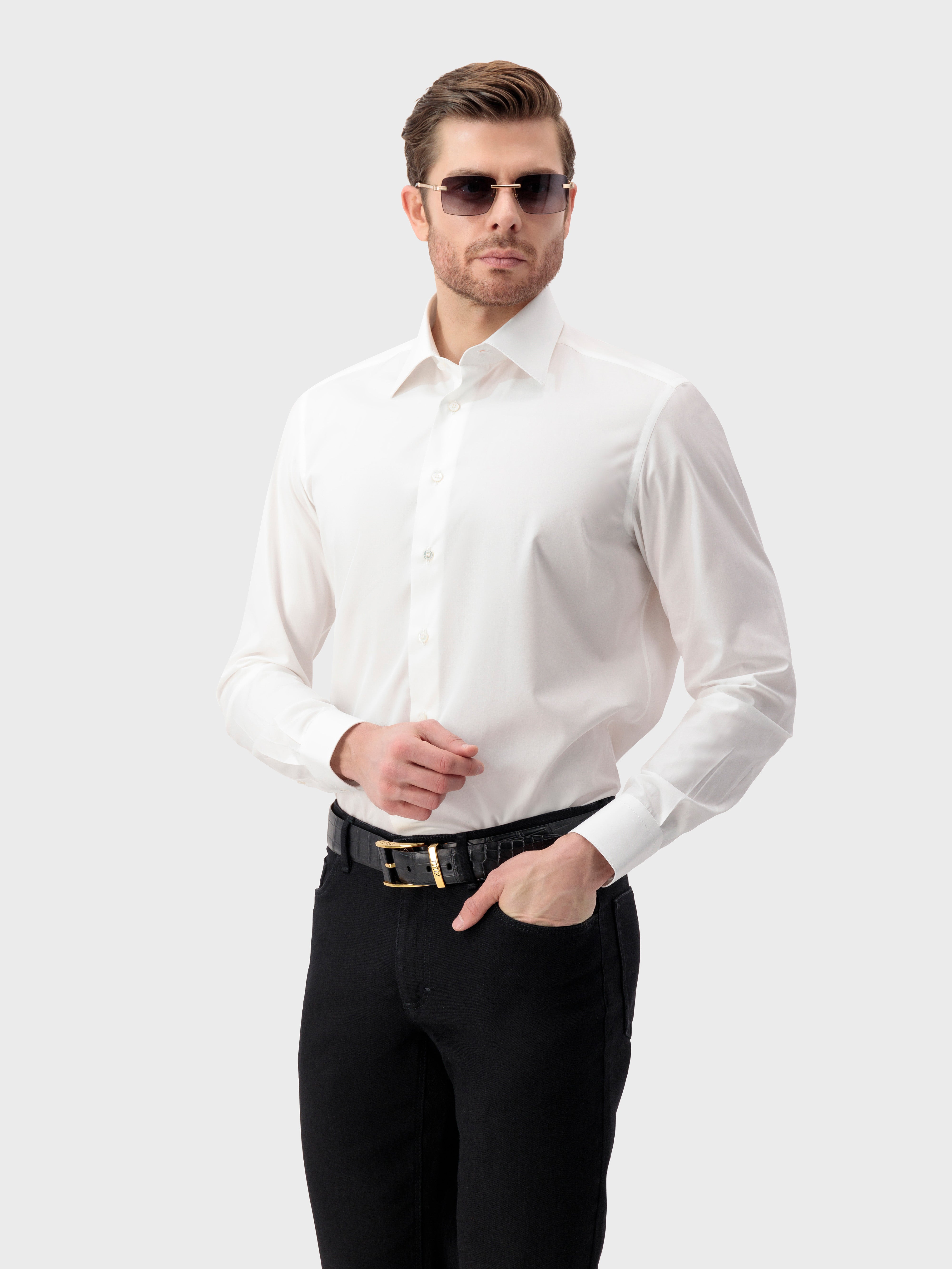 Qassim Sunglasses - Shiny Gold and Black