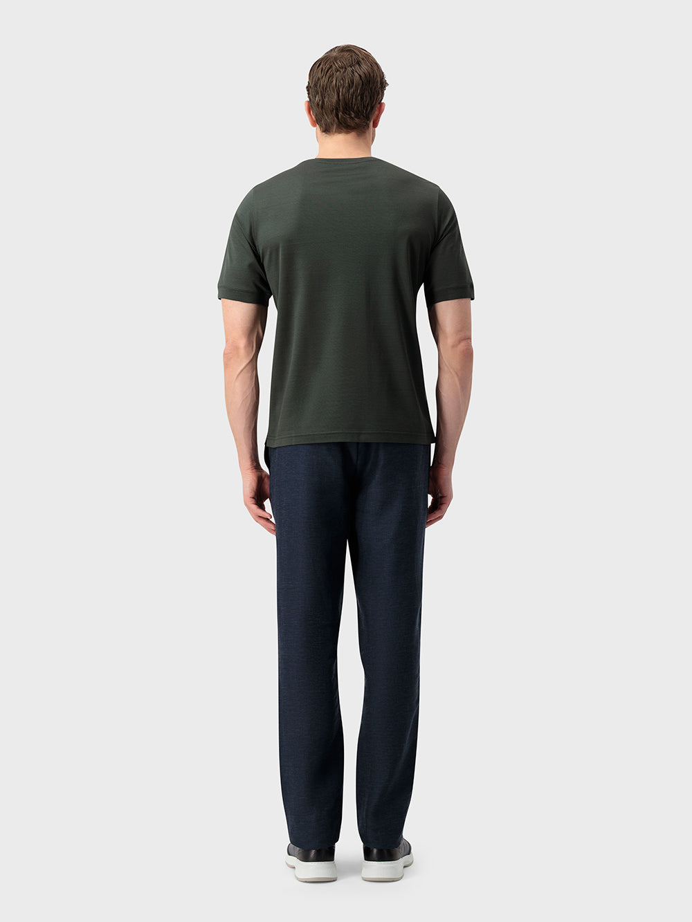 "ZILLI Crest" Embroidery Cotton Shirt - Deep Military