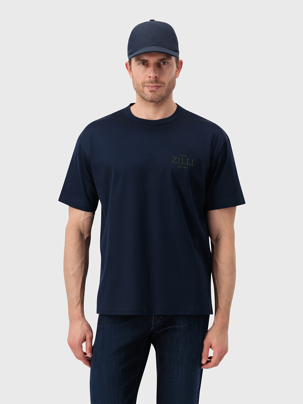 "FANTASY" Patched T-Shirt - Dark Navy