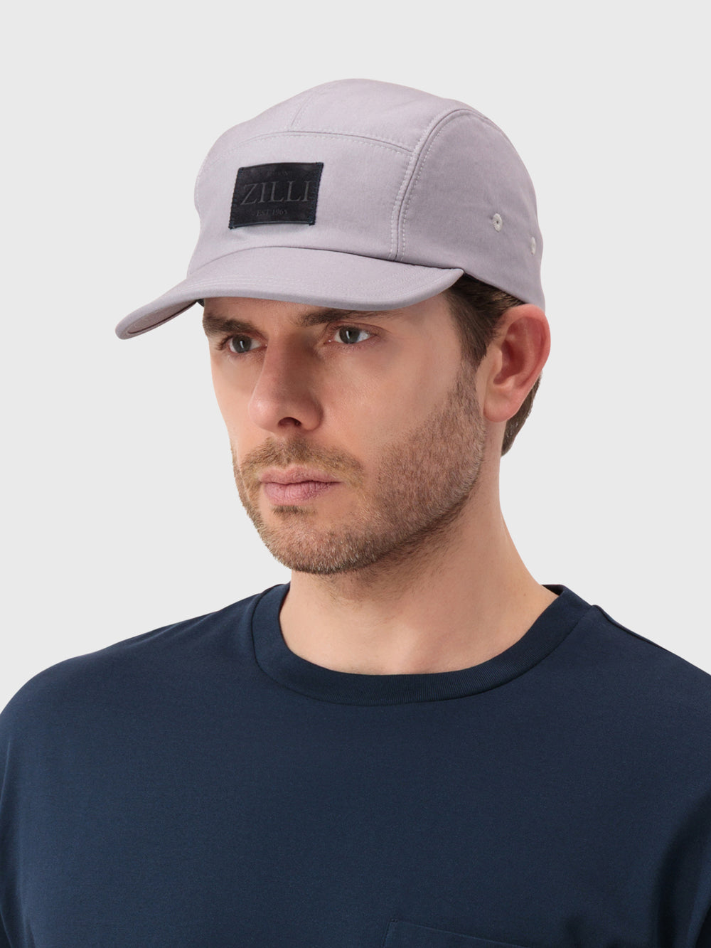 "Maison ZILLI EST 1965" Patched Cap - Parma Violet