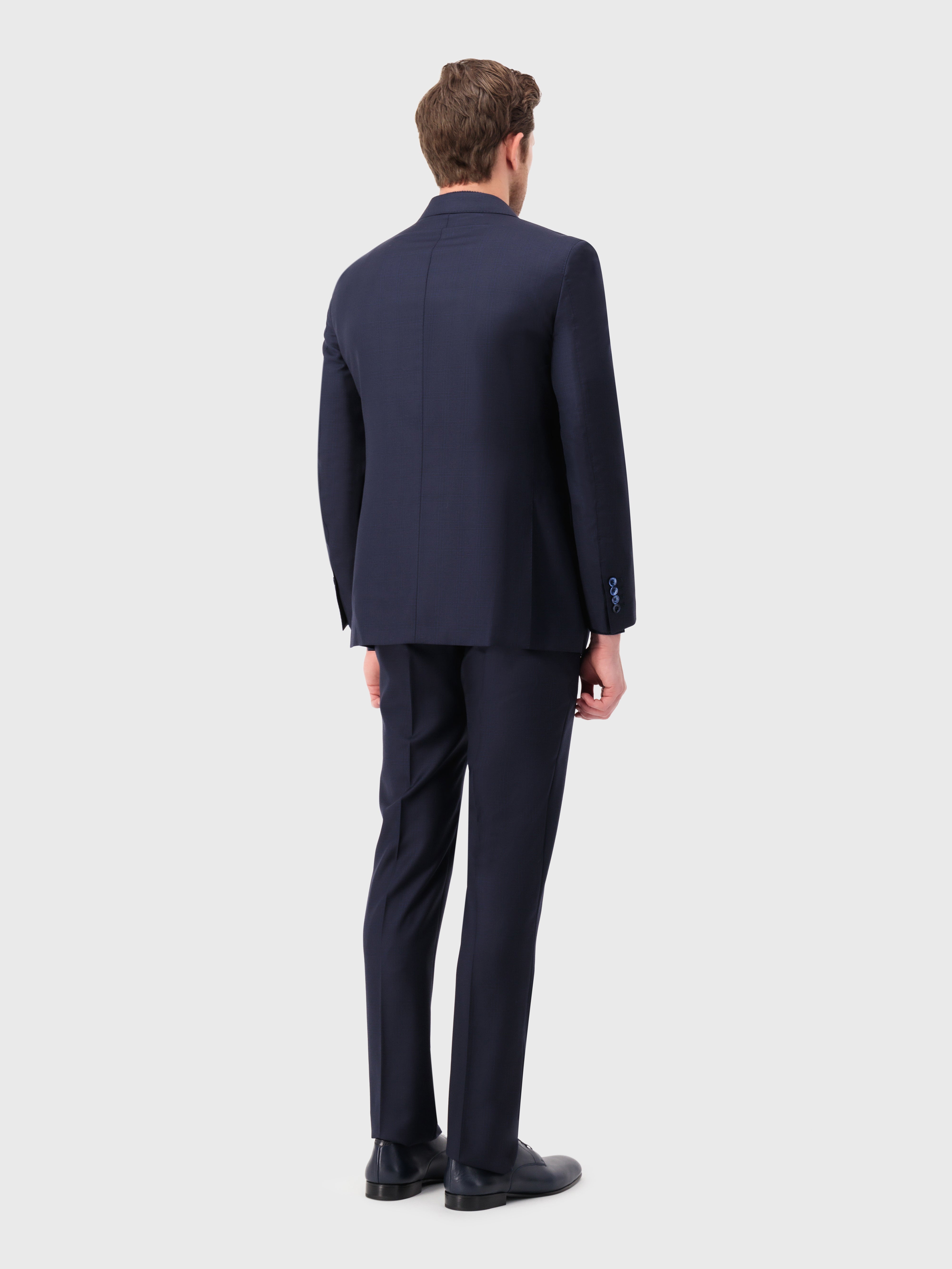 Formal Wool Suit Dark Navy
