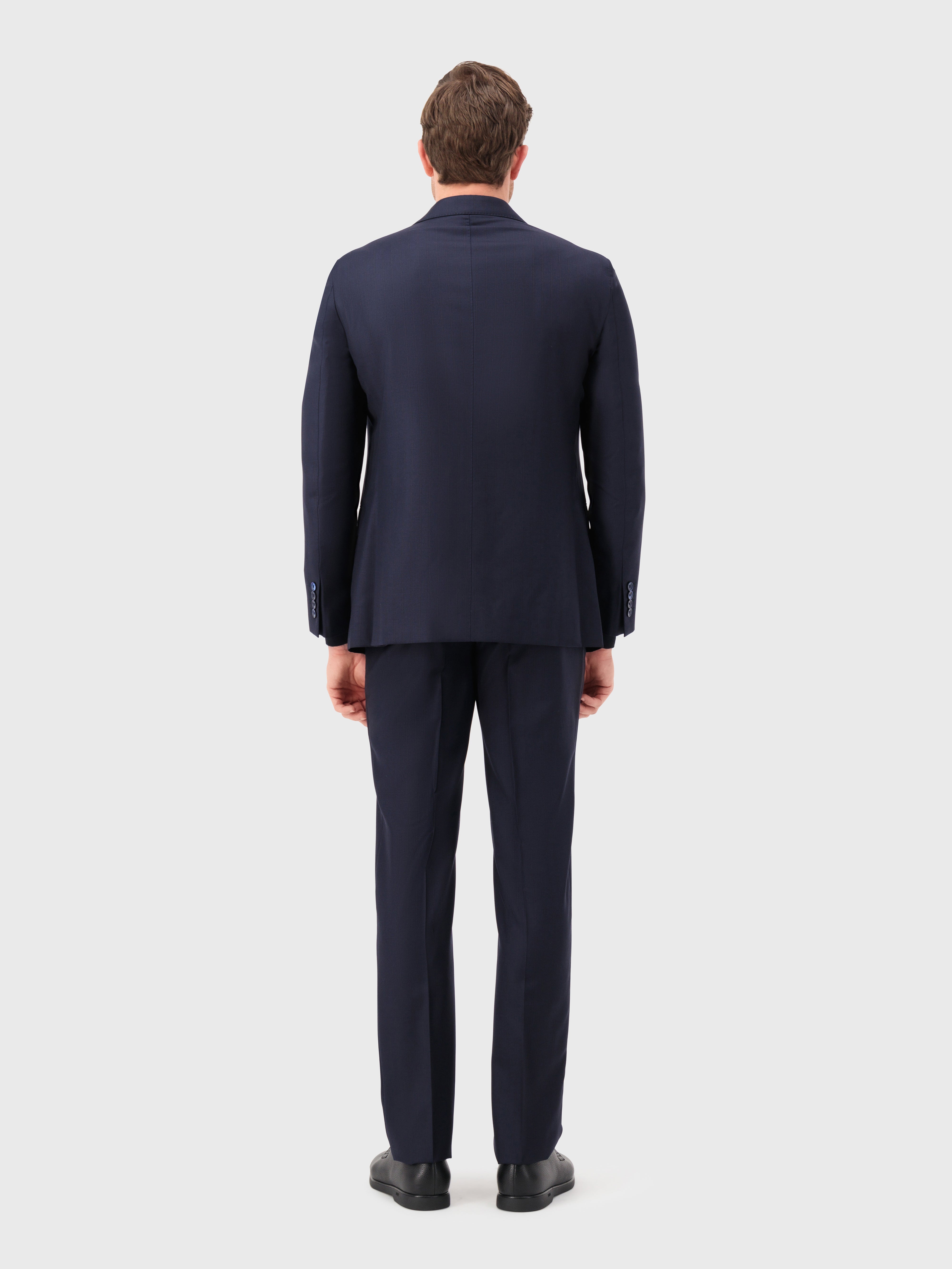 Formal Wool Suit Dark Navy