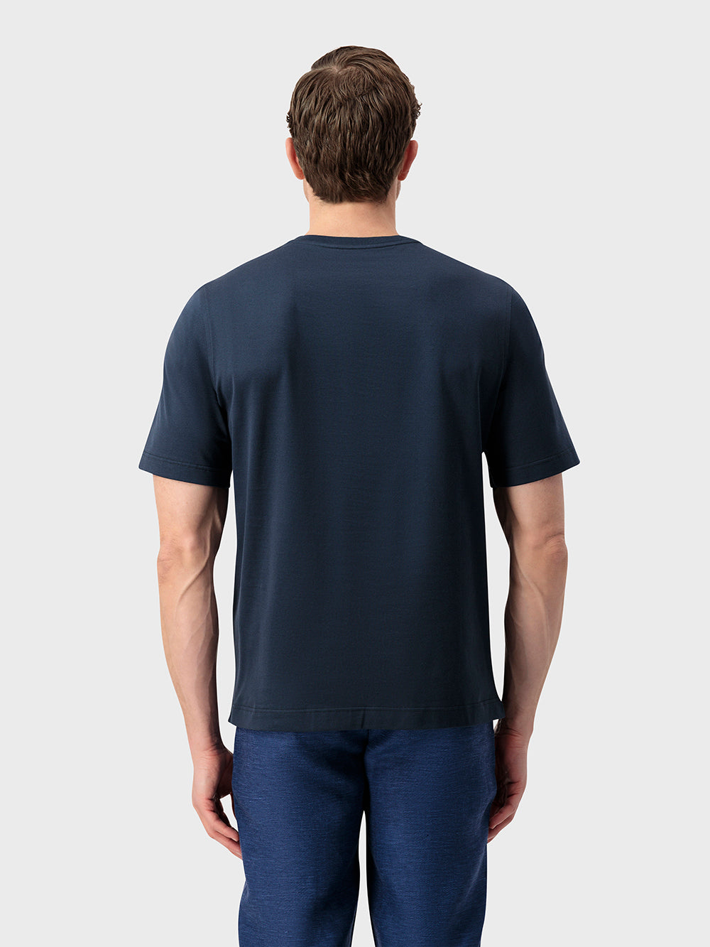ZILLI Chest Pocket Cotton Shirt - Blue Navy