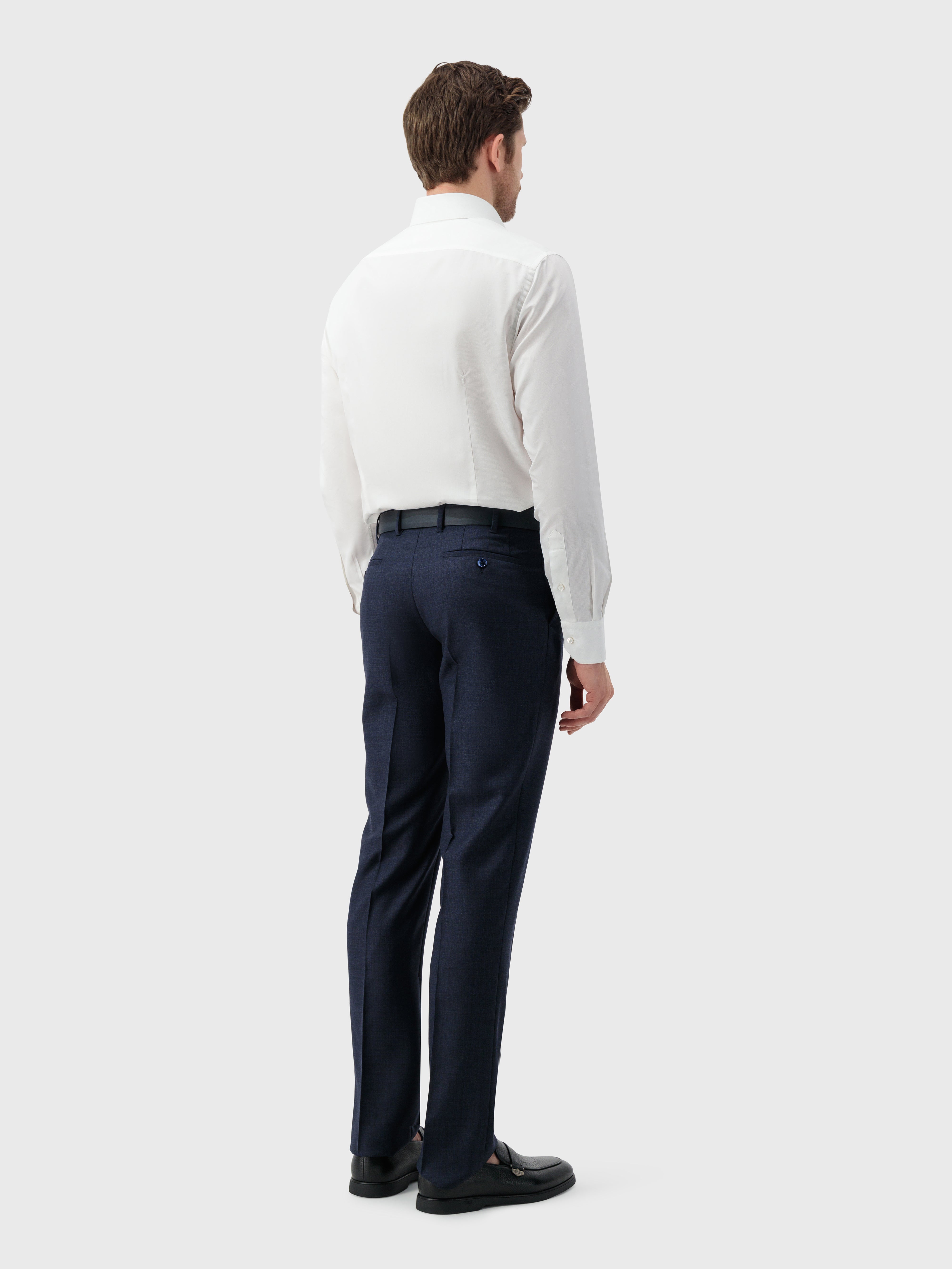 Cotton and Silk Formal Shirt White