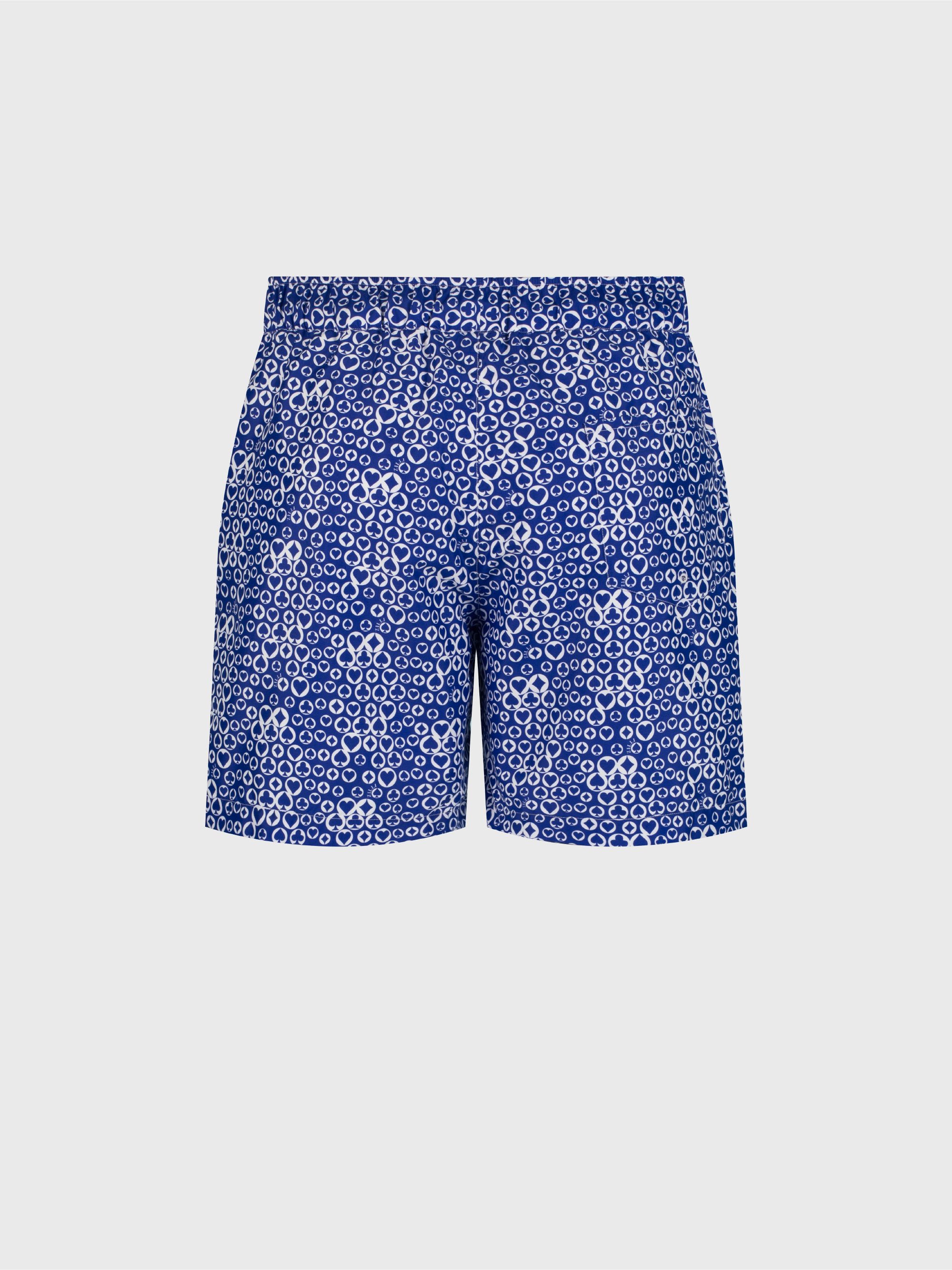 Geometric Pattern Swim Shorts - Blue