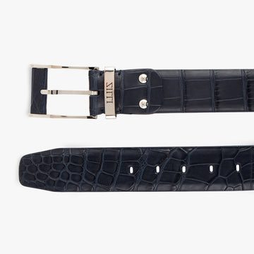 40MM Crocodile Skin Belt with Iconic 2007 Palladium-Finish Buckle