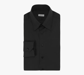 Classic Cotton Blend Shirt with Unique American-Style Collar