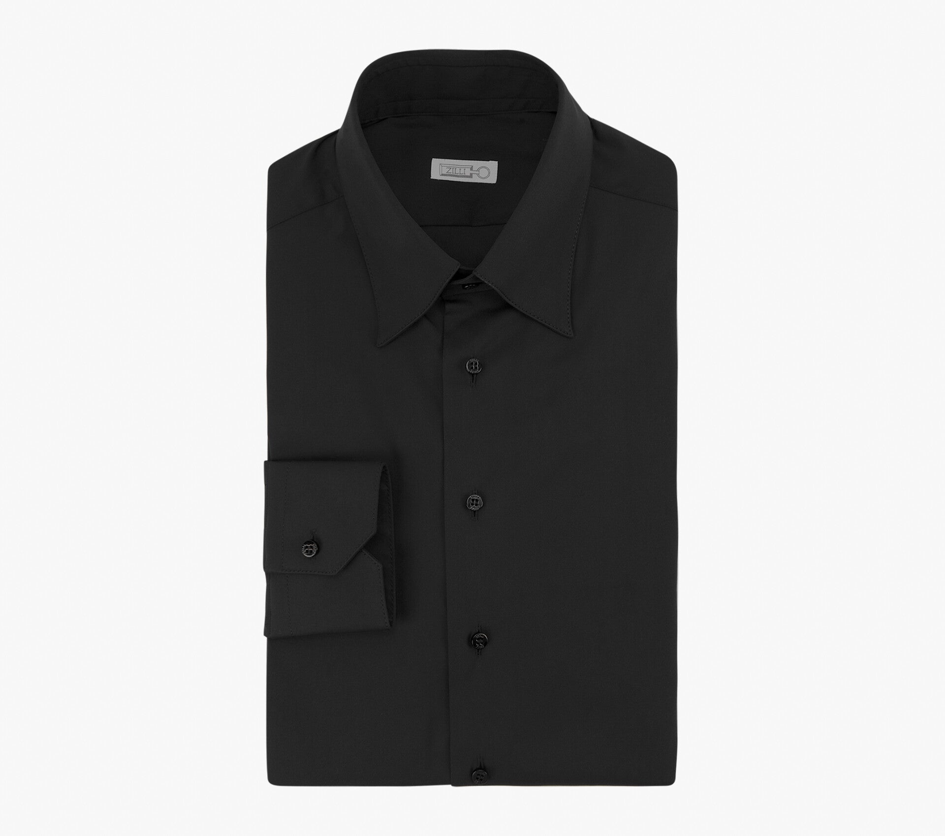 Classic Cotton Blend Shirt with Unique American-Style Collar