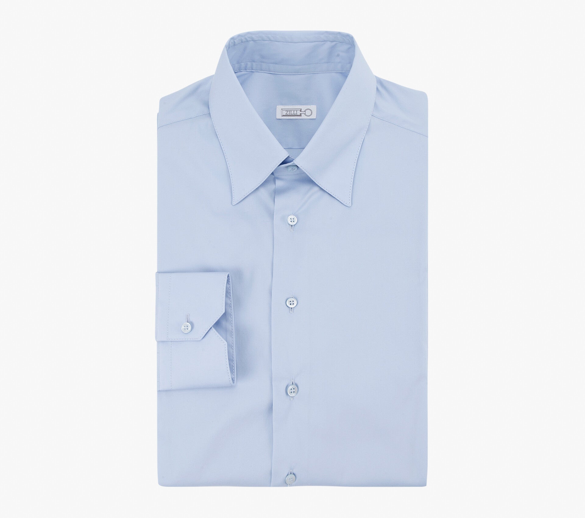 Classic Cotton Blend Shirt with Unique American-Style Collar