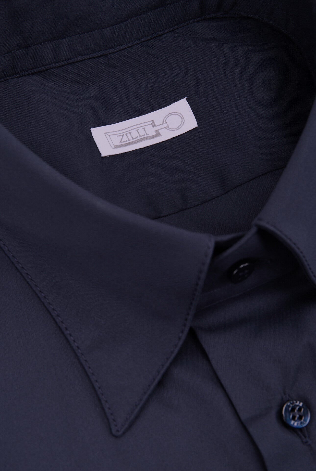 Classic Cotton Blend Shirt with Unique American-Style Collar