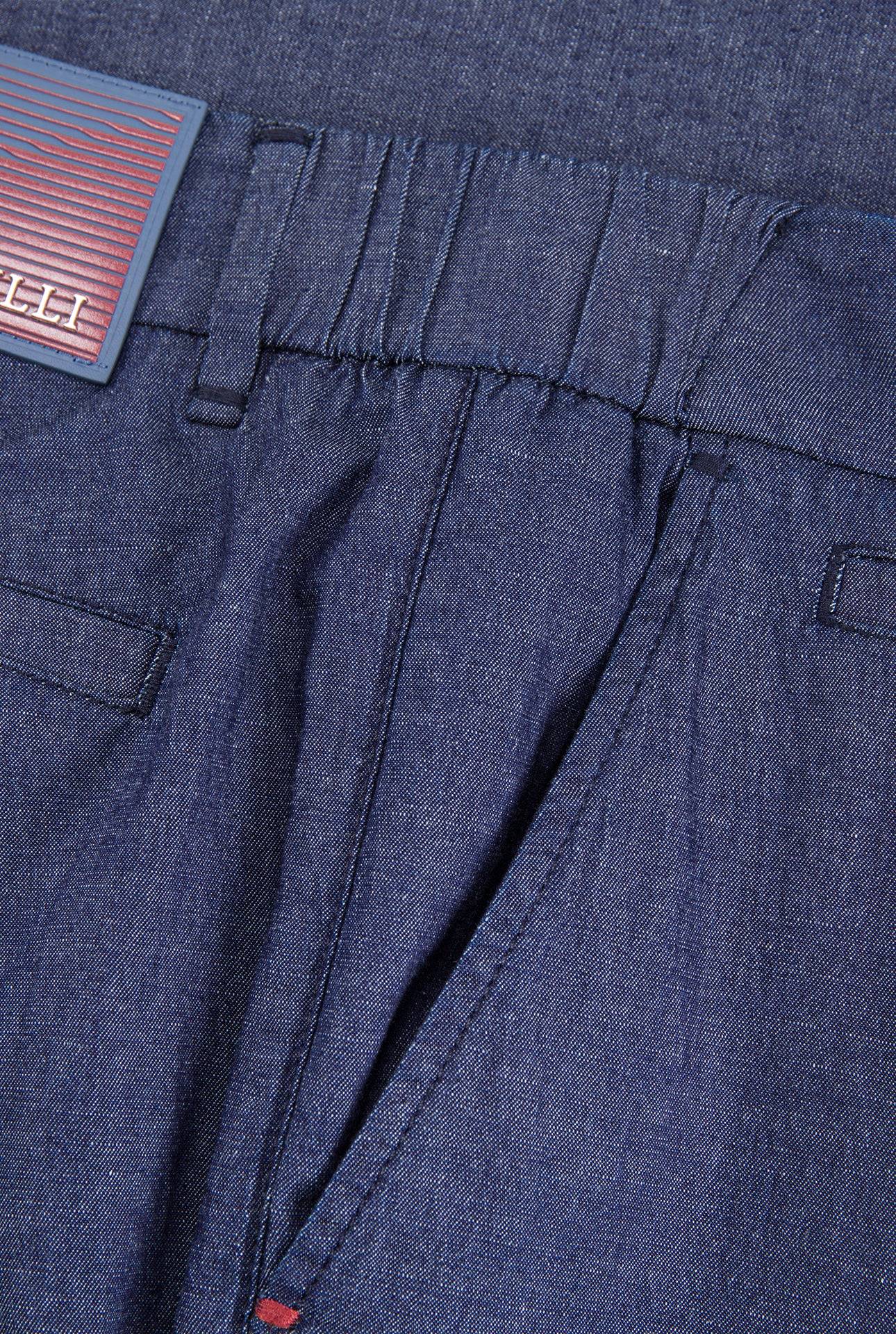 Slim Fit Elastic Waist Pants