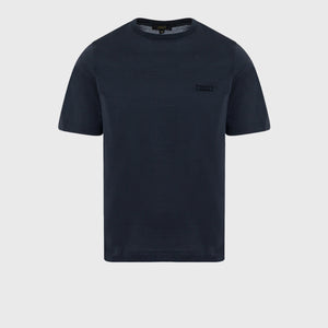 Cotton Round Neck Shirt with Micro Framed Zilli Lettering