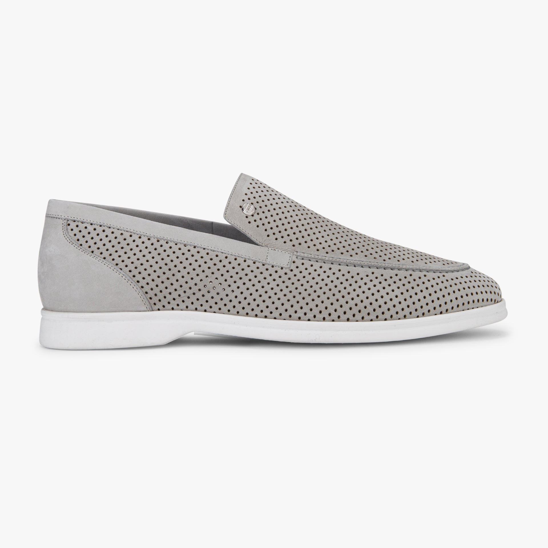 Perforated Suede Calfskin Moccassin