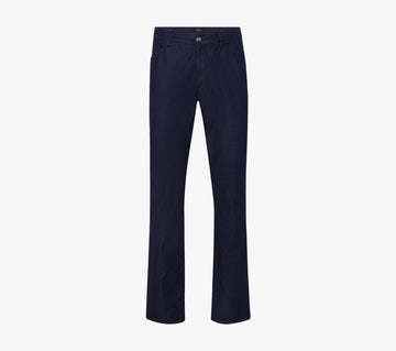 Slim Fit Cotton and Silk Jeans