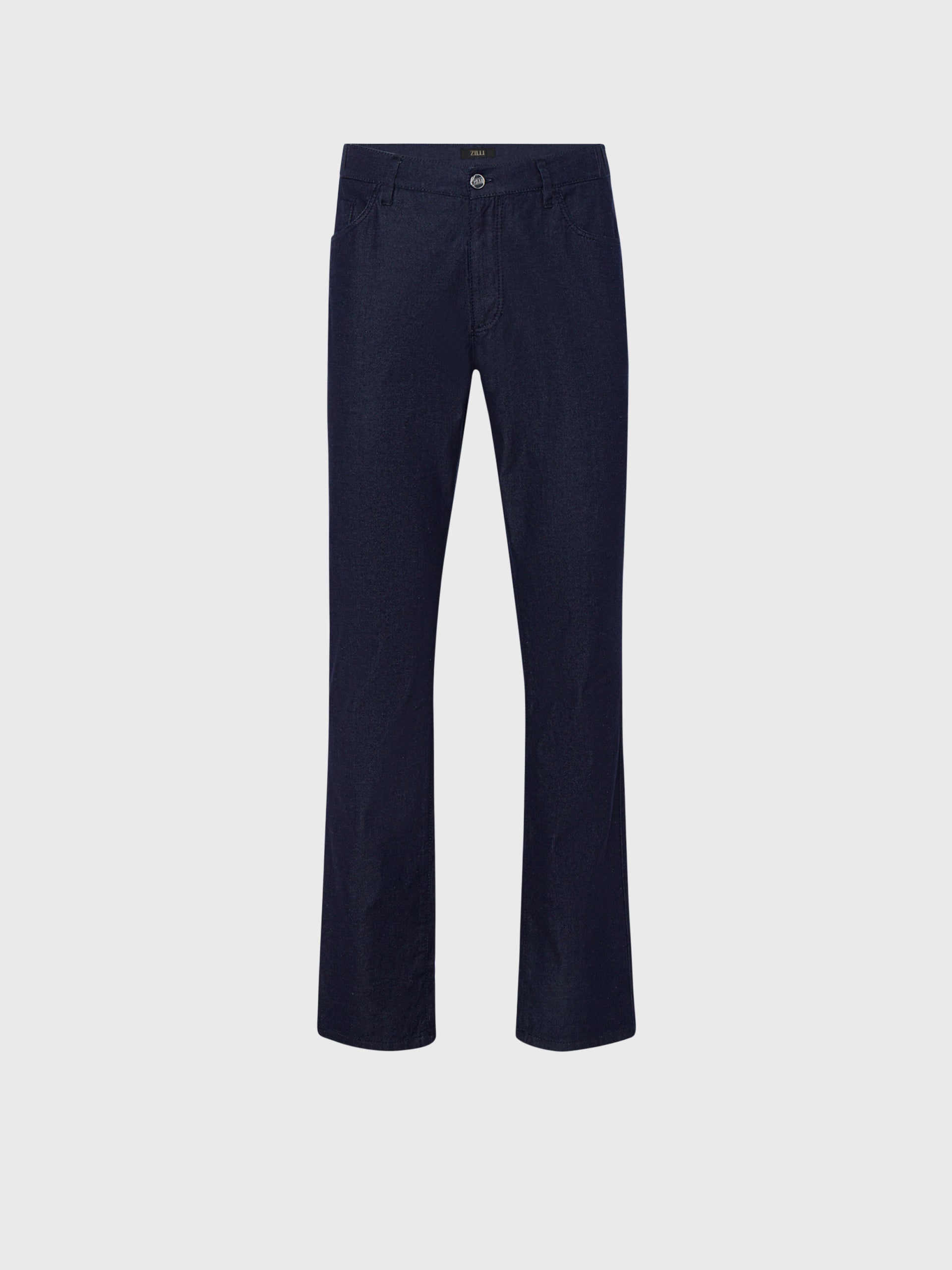 Slim Fit Cotton and Silk Jeans