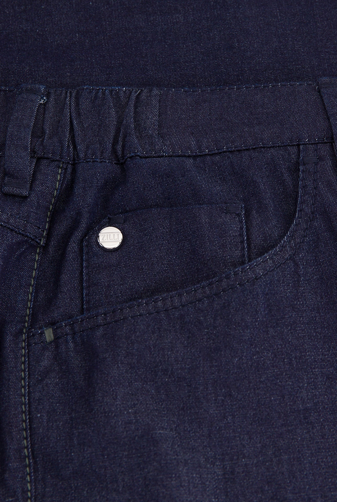 Slim Fit Cotton and Silk Jeans