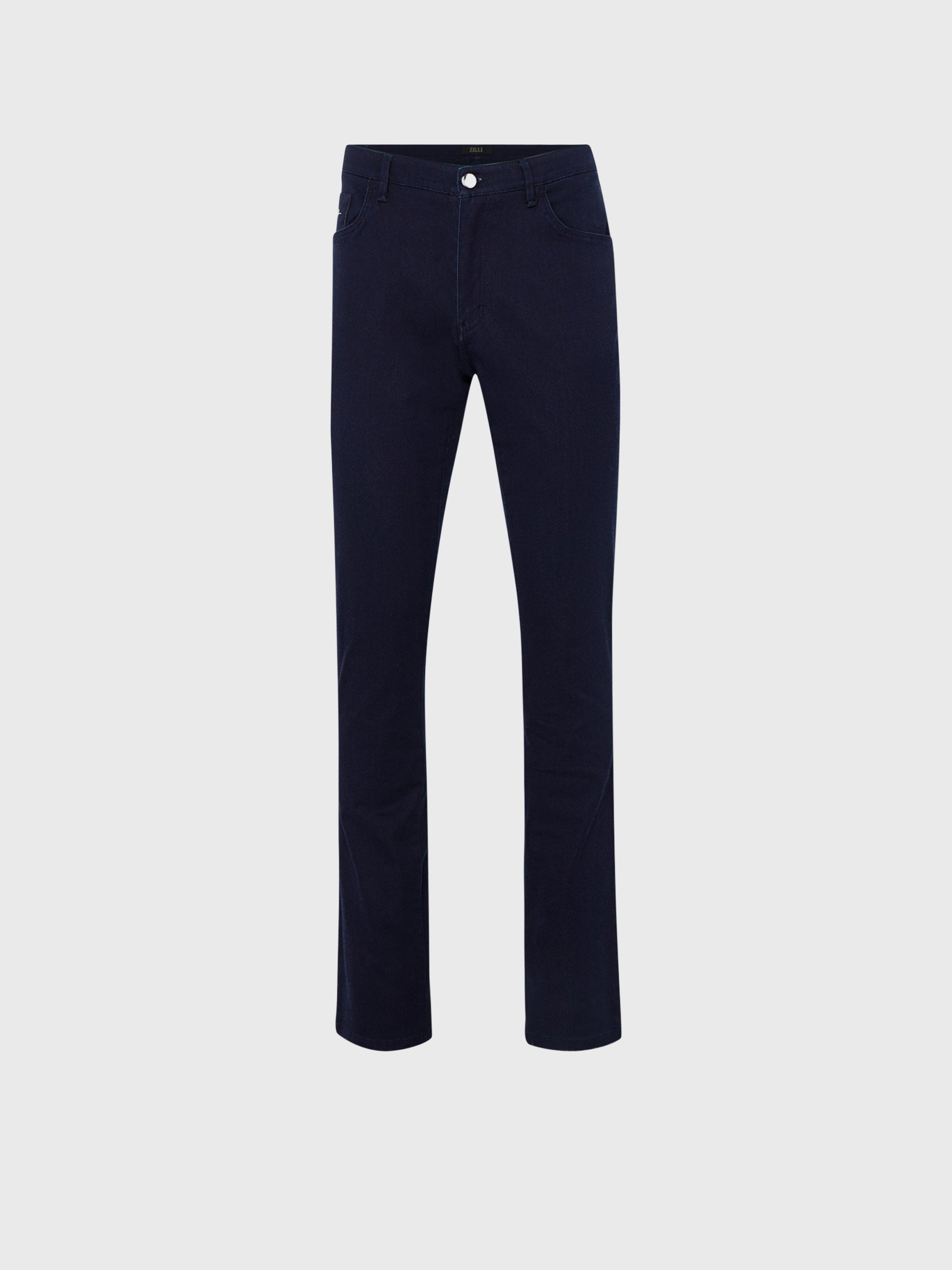 Slim Fit 5-Pocket Jeans with Signature Plaque