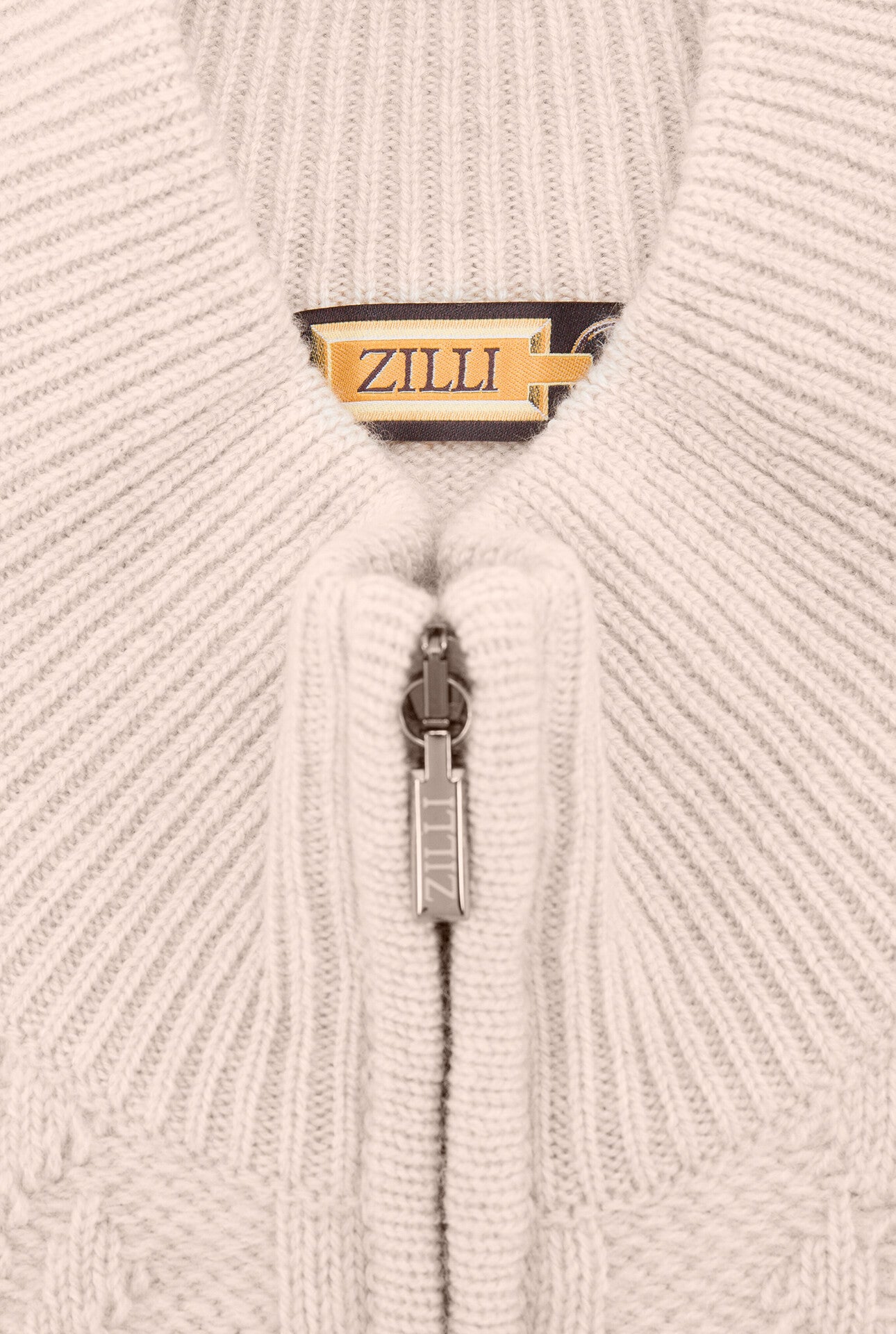 Cashmere Cardigan with Suede Calfskin Details