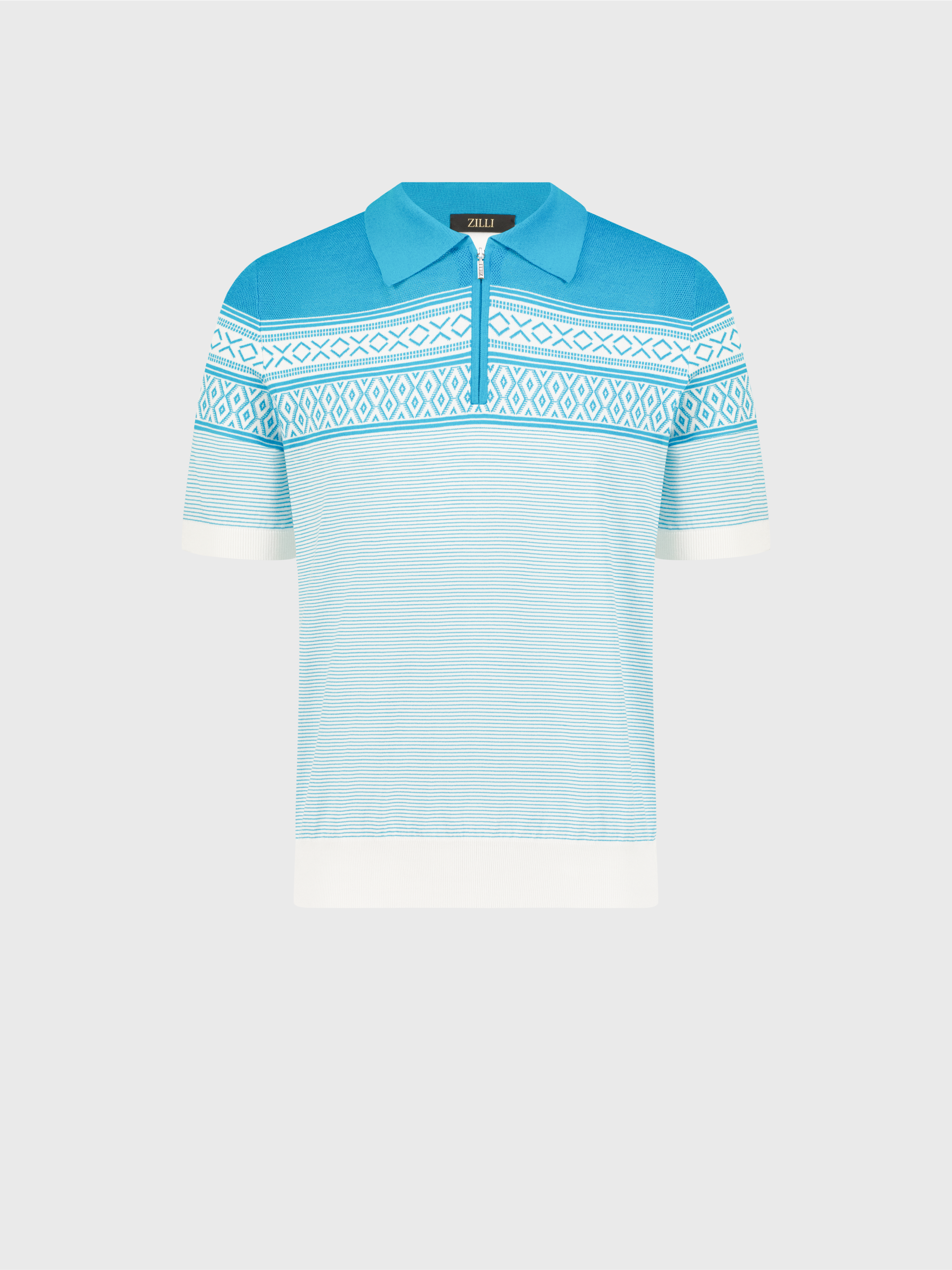 Zip Neck Polo Shirt