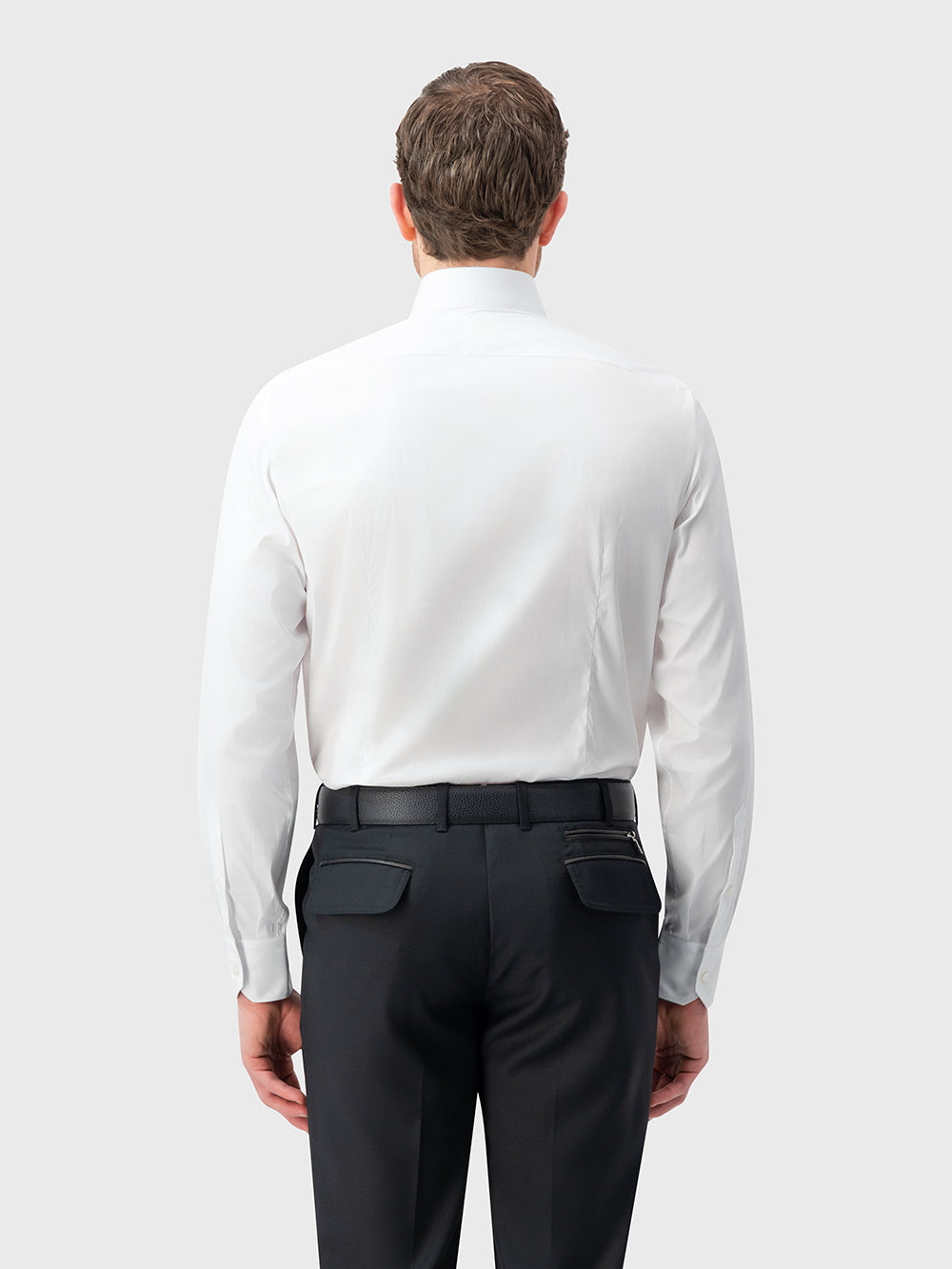 قميص رسمي مطاطي - أبيض