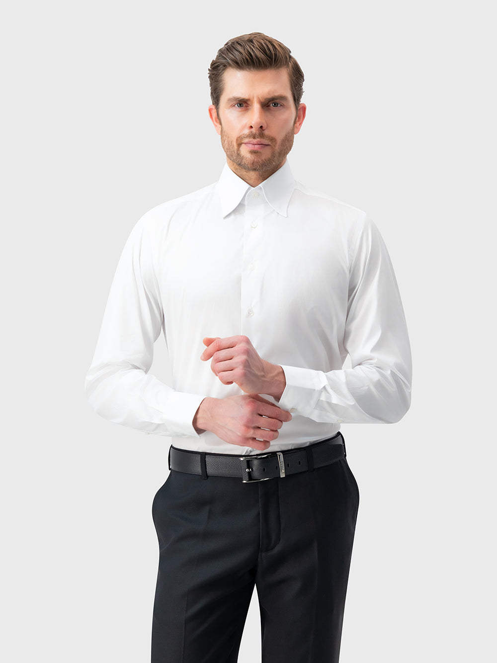 Stretch Formal Shirt - White