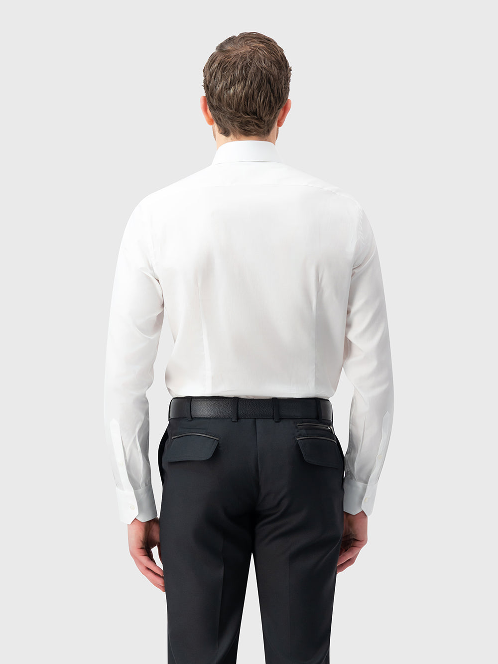 قميص قطني رسمي - أبيض