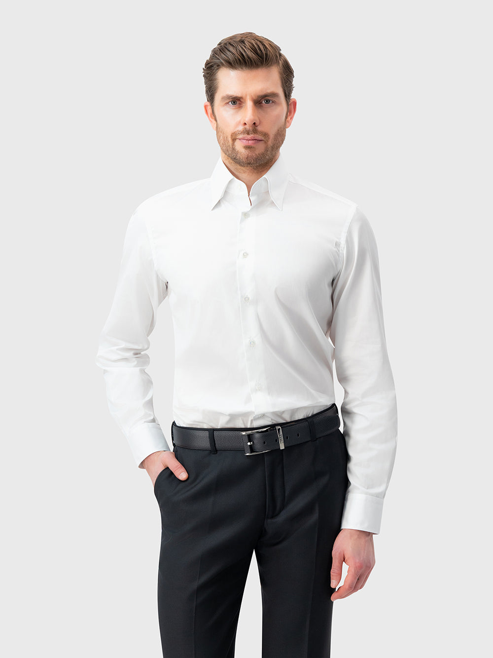Plain Formal Shirt - White