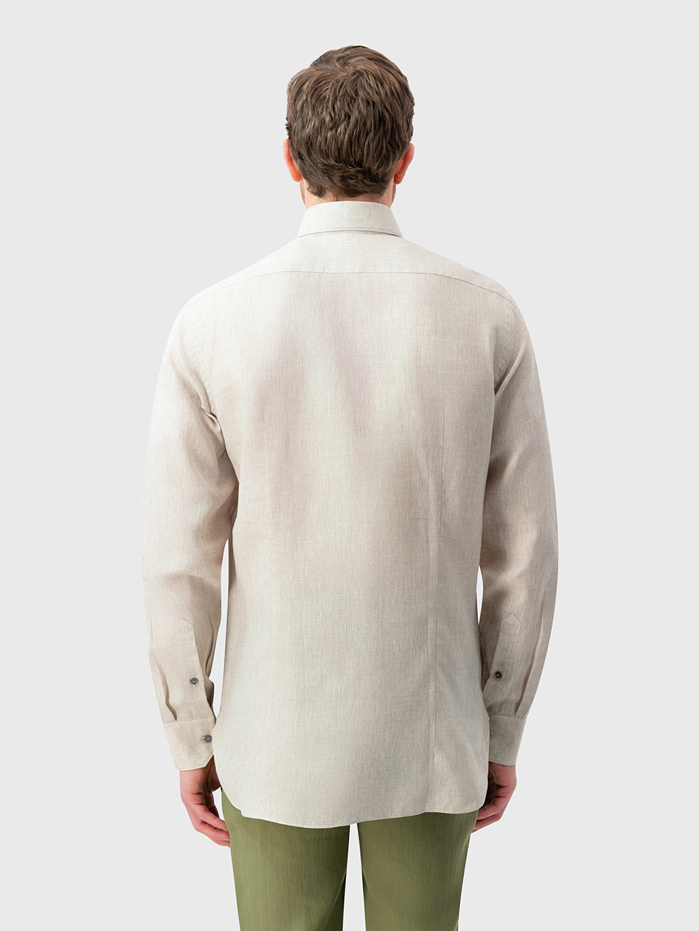 Linen Formal Shirt - Pale Fawn
