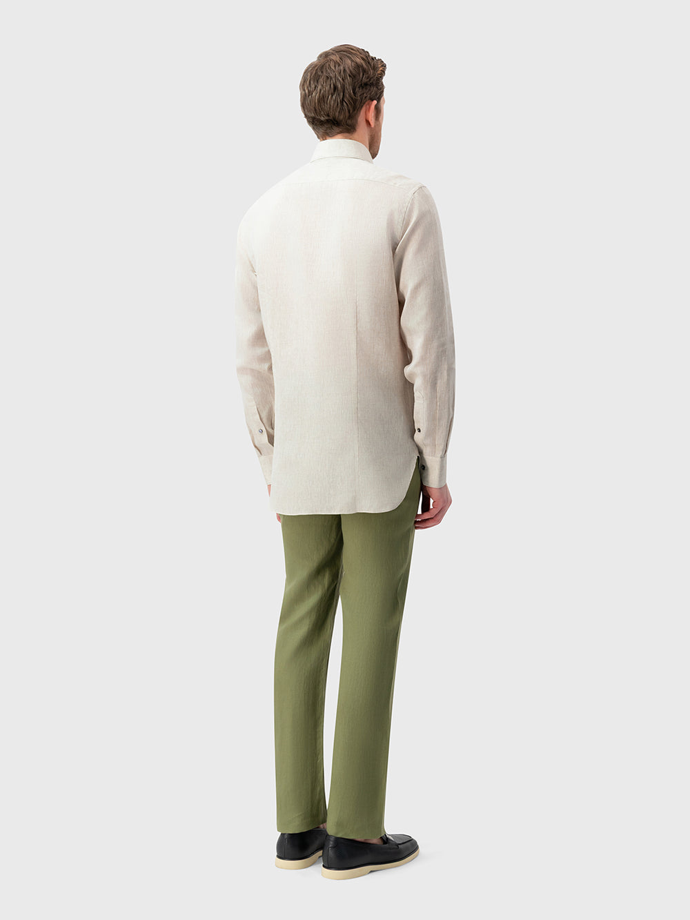 Linen Formal Shirt - Pale Fawn