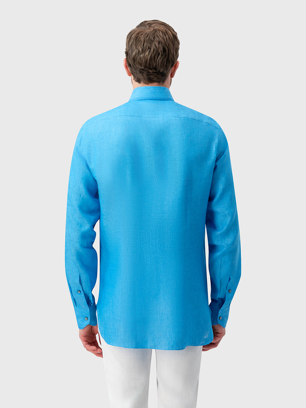 Linen Formal Shirt - Electric Blue