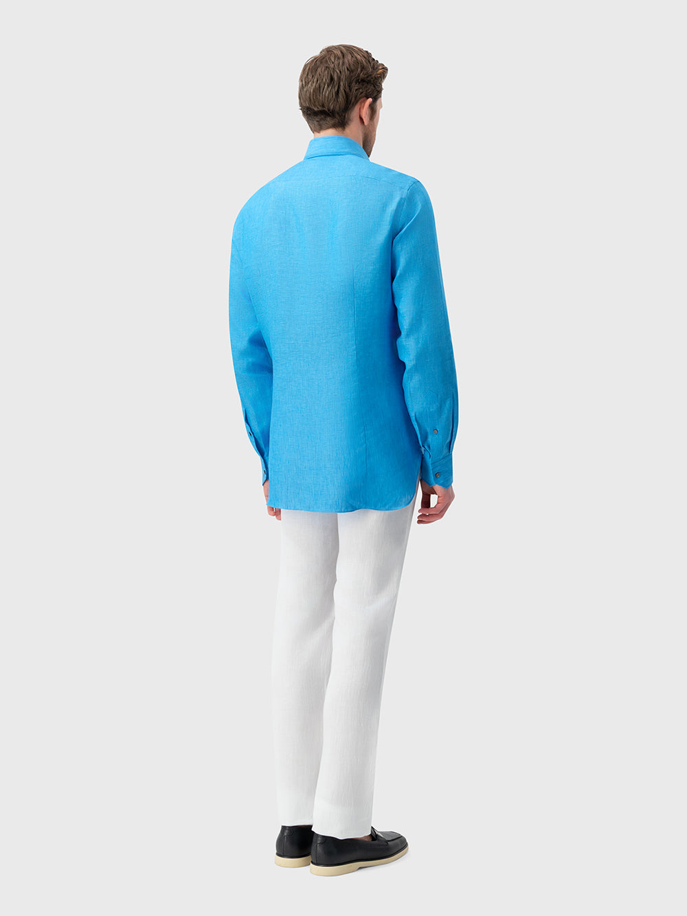 Linen Formal Shirt - Electric Blue