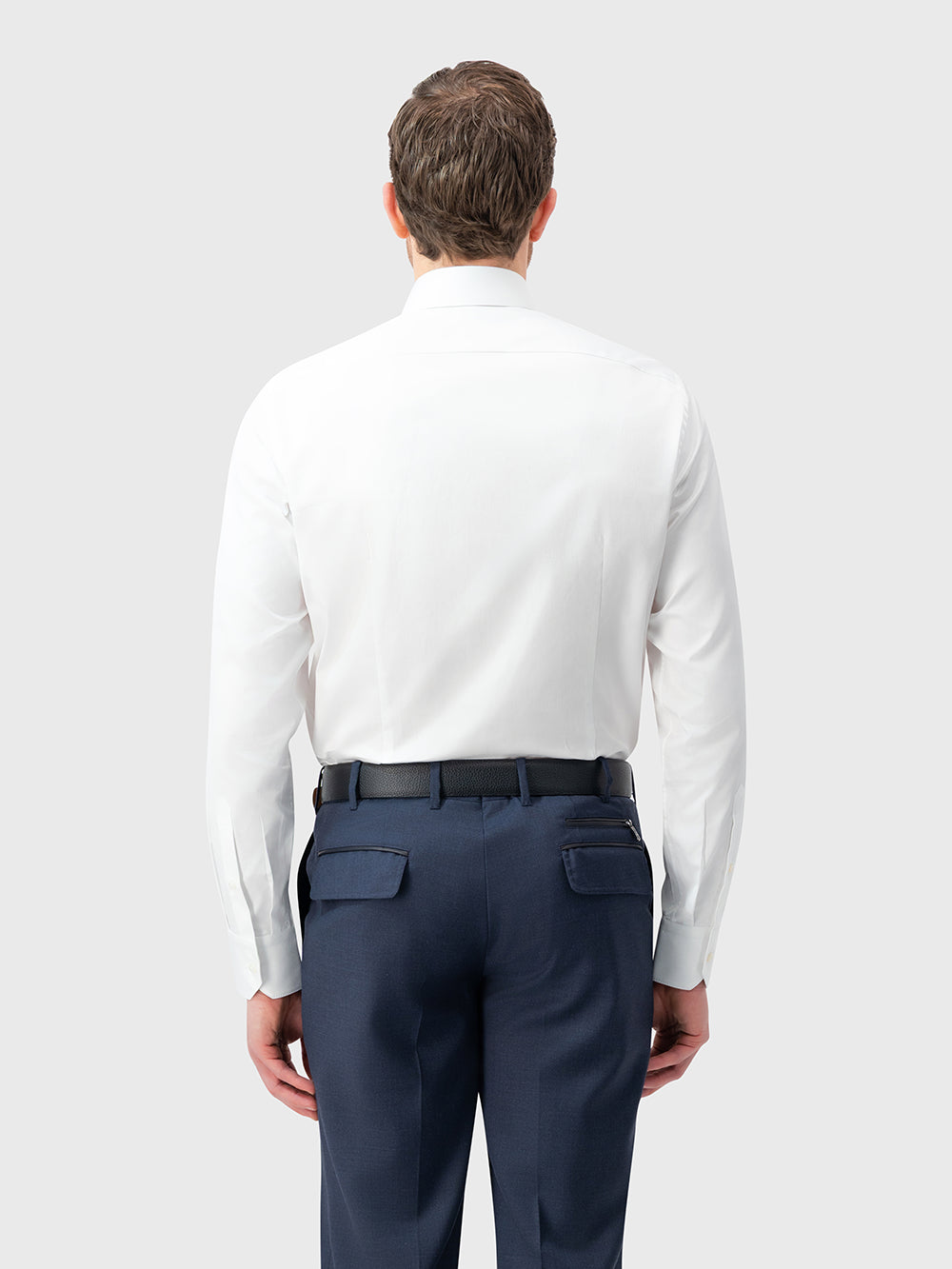 قميص رسمي من قطن سي آيلاند - أبيض