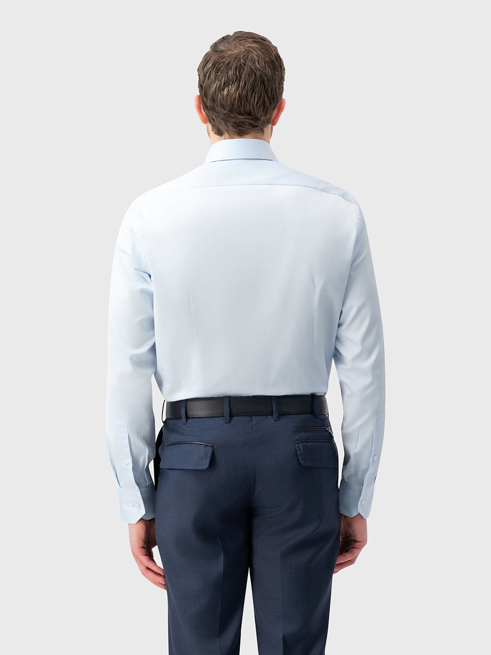 قميص رسمي من قطن سي آيلاند - أزرق معدني